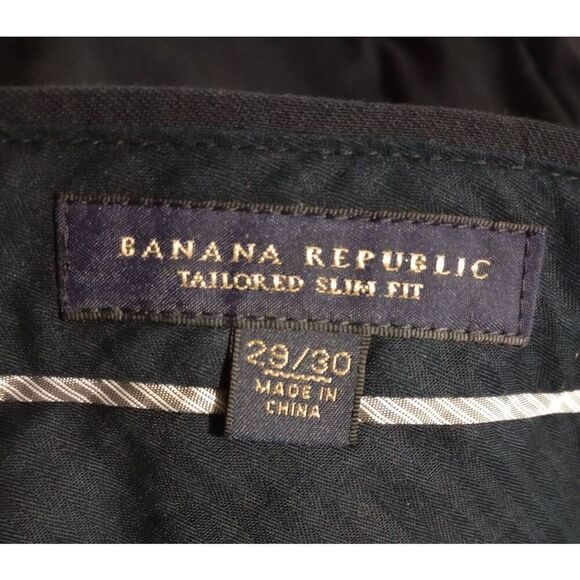 Banana Republic Pants Men's 29 Navy‎ Wool Read measurements - Picture 5 of 8